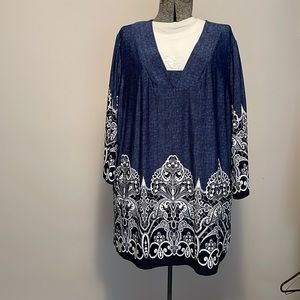 Top. db established 1962. Size 2X. Blue excellent condition.